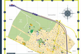 Plan de la ville du Plessis-Bouchard 
